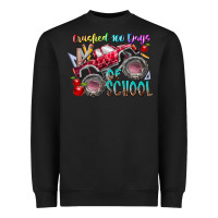 Black crushed 100 days of school Heavyweight Sweatshirt - RacoonDesign