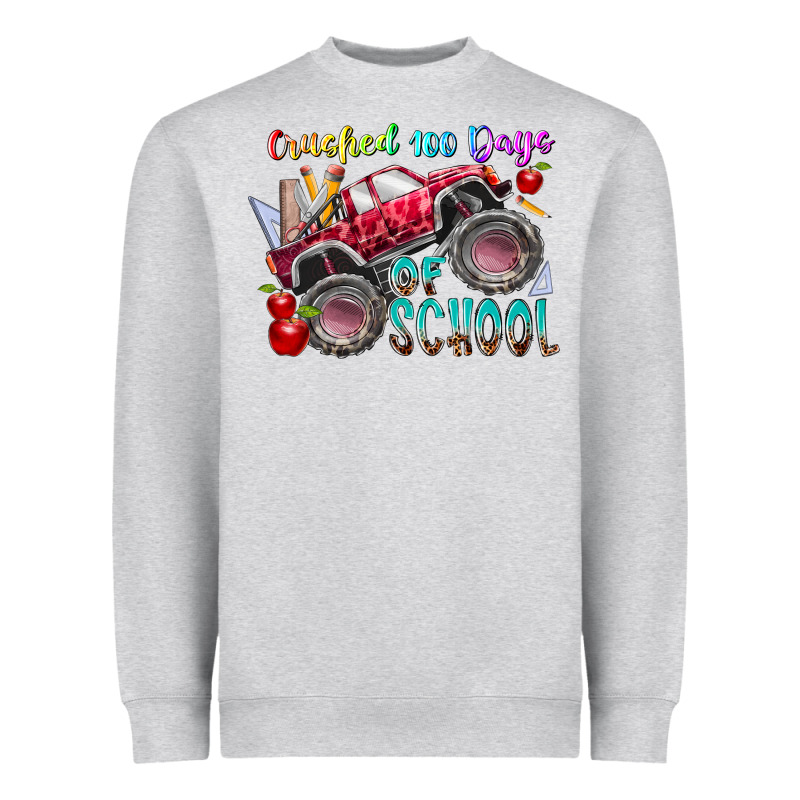 Crushed 100 Days Of School Heavyweight Sweatshirt by RacoonDesign | Teevron