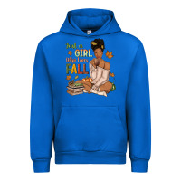 Cobalt Just a girl who loves Fall afro woman Urban Hoodie - NancyCooperArtShop