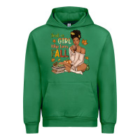 Emerald Just a girl who loves Fall afro woman Urban Hoodie - NancyCooperArtShop