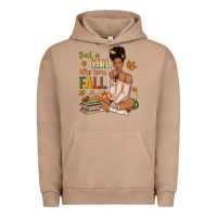 Pigment Burro Just a girl who loves Fall afro woman Urban Hoodie - NancyCooperArtShop