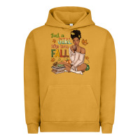 Pigment Peanut Butter Just a girl who loves Fall afro woman Urban Hoodie - NancyCooperArtShop