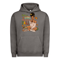 Pigment Tornado Just a girl who loves Fall afro woman Urban Hoodie - NancyCooperArtShop
