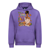 Tulip Just a girl who loves Fall afro woman Urban Hoodie - NancyCooperArtShop