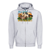 Heather Grey free spirit wild heart 3 horses Zipper Hoodie - LillyAllenDesigns