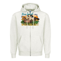 Oatmeal Heather free spirit wild heart 3 horses Zipper Hoodie - LillyAllenDesigns
