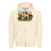 Sandshell free spirit wild heart 3 horses Zipper Hoodie - LillyAllenDesigns