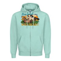Seafoam free spirit wild heart 3 horses Zipper Hoodie - LillyAllenDesigns