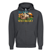 Smoke free spirit wild heart 3 horses Zipper Hoodie - LillyAllenDesigns