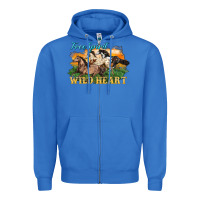 True Royal free spirit wild heart 3 horses Zipper Hoodie - LillyAllenDesigns