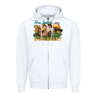 White free spirit wild heart 3 horses Zipper Hoodie - LillyAllenDesigns