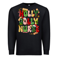 Black holly jolly nurse Premium Sweatshirt - MaliasSmallBusiness
