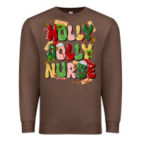 Chestnut holly jolly nurse Premium Sweatshirt - MaliasSmallBusiness