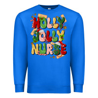 True Royal holly jolly nurse Premium Sweatshirt - MaliasSmallBusiness
