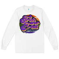 White trick or treat Long Sleeve Tee - JahusDesignShop