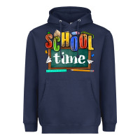 Navy school time Heavyweight Hoodie - NancyCooperArtShop
