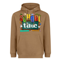 Toasted Coconut school time Heavyweight Hoodie - NancyCooperArtShop
