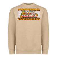 Mushroom god bless america sunflower license plate Heavyweight Sweatshirt - HRA Design Shop