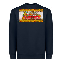 Navy god bless america sunflower license plate Heavyweight Sweatshirt - HRA Design Shop