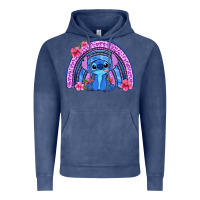 Vintage Denim stitch rainbow Vintage Hoodie - Zillion Design Studio