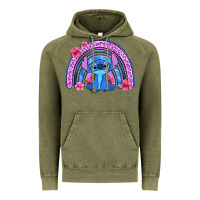Vintage Olive stitch rainbow Vintage Hoodie - Zillion Design Studio