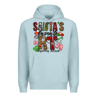 Blue Mist santa's favorite rt respiratory therapist Premium Hoodie - Jasminsmagicworld