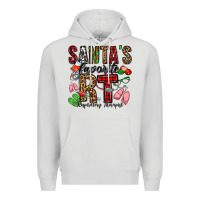 Dove Grey santa's favorite rt respiratory therapist Premium Hoodie - Jasminsmagicworld