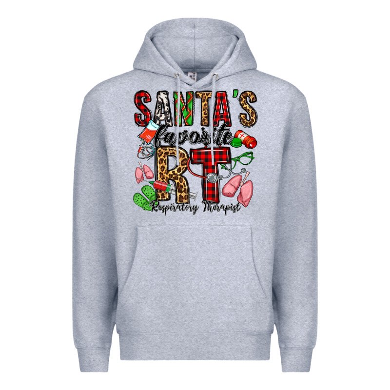 Santa's Favorite Rt Respiratory Therapist Premium Hoodie by Jasminsmagicworld | Teevron
