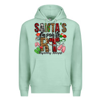 Seafoam santa's favorite rt respiratory therapist Premium Hoodie - Jasminsmagicworld