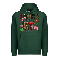 Sports Green santa's favorite rt respiratory therapist Premium Hoodie - Jasminsmagicworld