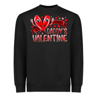 Black daddy is valentine Heavyweight Sweatshirt - RacoonDesign