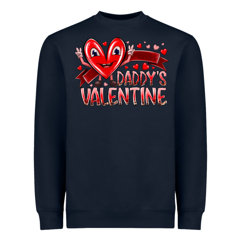 Daddy Is Valentine Heavyweight Sweatshirt by RacoonDesign | Teevron