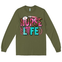 Army Green nurse life Long Sleeve Tee - AdoDesignShop