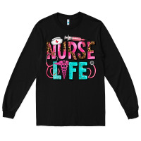 Black nurse life Long Sleeve Tee - AdoDesignShop