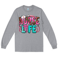 Heather Grey nurse life Long Sleeve Tee - AdoDesignShop