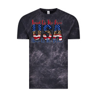 Cloud Black land of the free usa Vintage Tee - RacoonDesign
