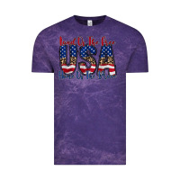 Cloud Purple land of the free usa Vintage Tee - RacoonDesign
