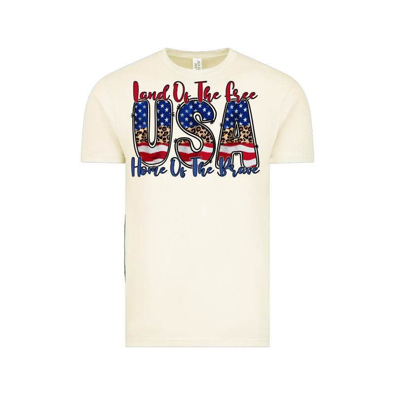 Land Of The Free Usa Vintage Tee by RacoonDesign | Teevron