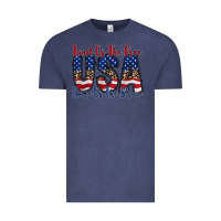 Vintage Denim land of the free usa Vintage Tee - RacoonDesign