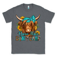 Charcoal Heather barn hair don't care long haired cow Classic Tee - Jasminsmagicworld