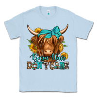 Dusty Blue barn hair don't care long haired cow Classic Tee - Jasminsmagicworld