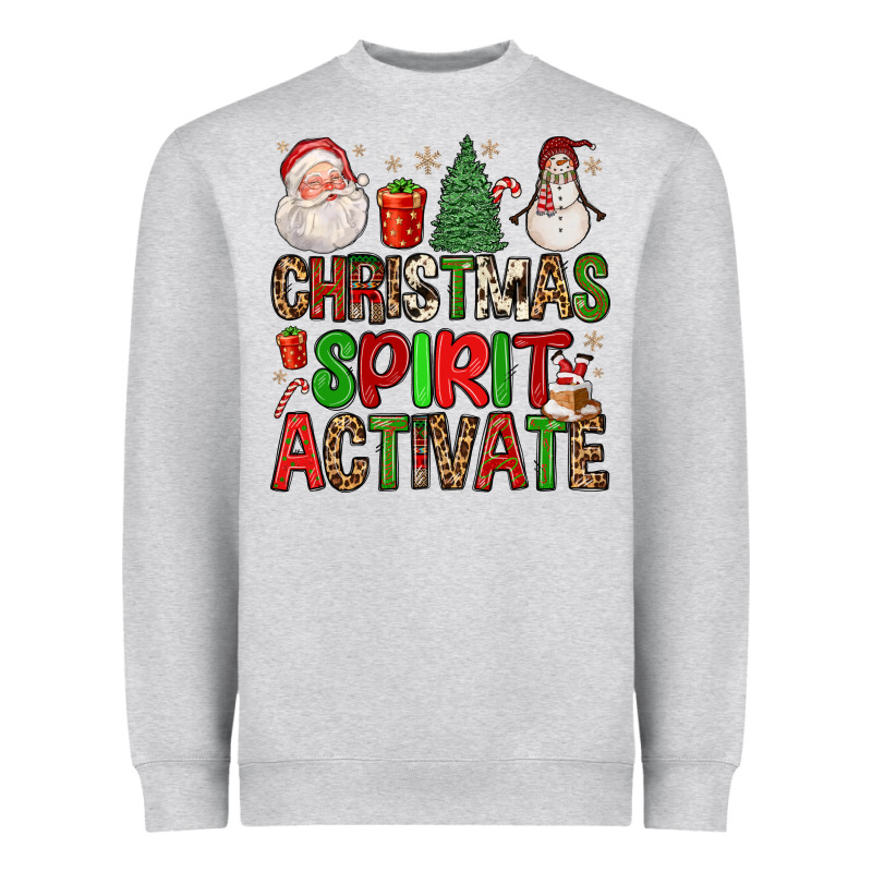 Christmas Spirit Activate Heavyweight Sweatshirt by FaDigitalArtStudio | Teevron