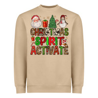 Mushroom christmas spirit activate Heavyweight Sweatshirt - FaDigitalArtStudio