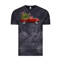 Cloud Black christmas trees truck Vintage Tee - FaDigitalArtStudio