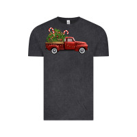Vintage Black christmas trees truck Vintage Tee - FaDigitalArtStudio