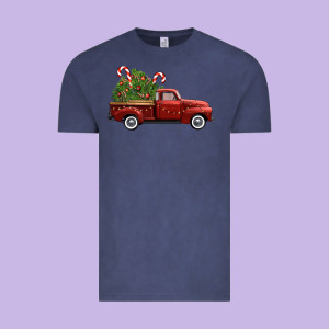 Christmas Trees Truck Vintage Tee Designed By Fadigitalartstudio