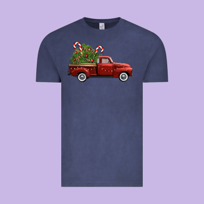 Christmas Trees Truck Vintage Tee Designed By Fadigitalartstudio
