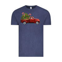 Vintage Denim christmas trees truck Vintage Tee - FaDigitalArtStudio