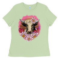 Matcha v.d lotus and cow Ladies Tee - AdoDesignShop