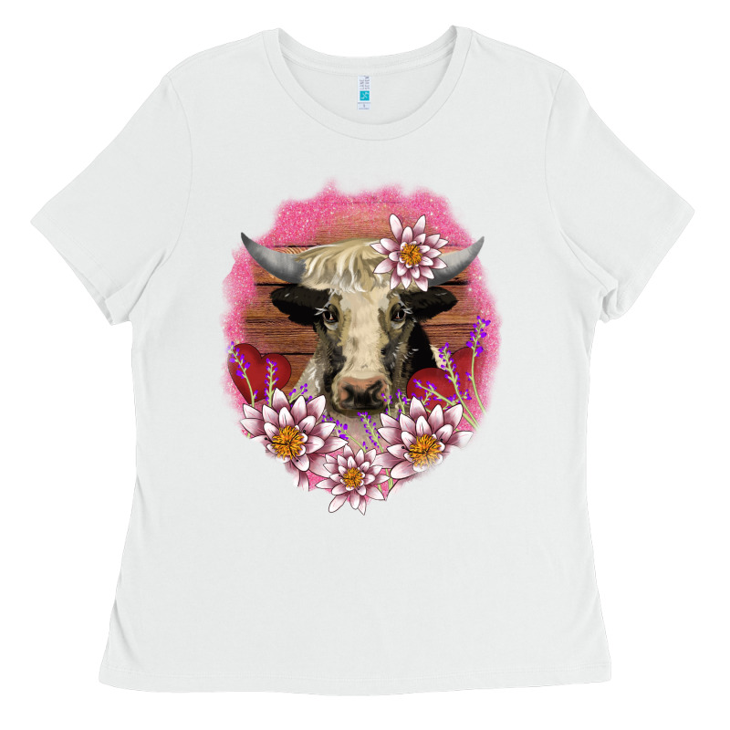 V.d Lotus And Cow Ladies Tee by AdoDesignShop | Teevron